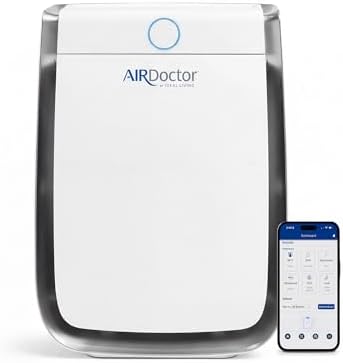 Smart Air Purifier for Living Rooms & Bedrooms, Ultra HEPA Air Cleaner, 3 Stage Filtration, VOC & Odour Removal, Dust, Allergens, Smoke & Pet Dander