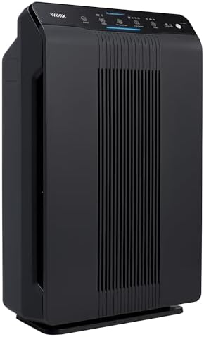 HEPA Air Purifier for Home & Bedroom, CADR 390m³/h, Covers Up to 99m², Carbon Filter, Smart Sensor, Auto & Sleep Mode, Removes Dust, Pollen, Smoke & Pet Odours