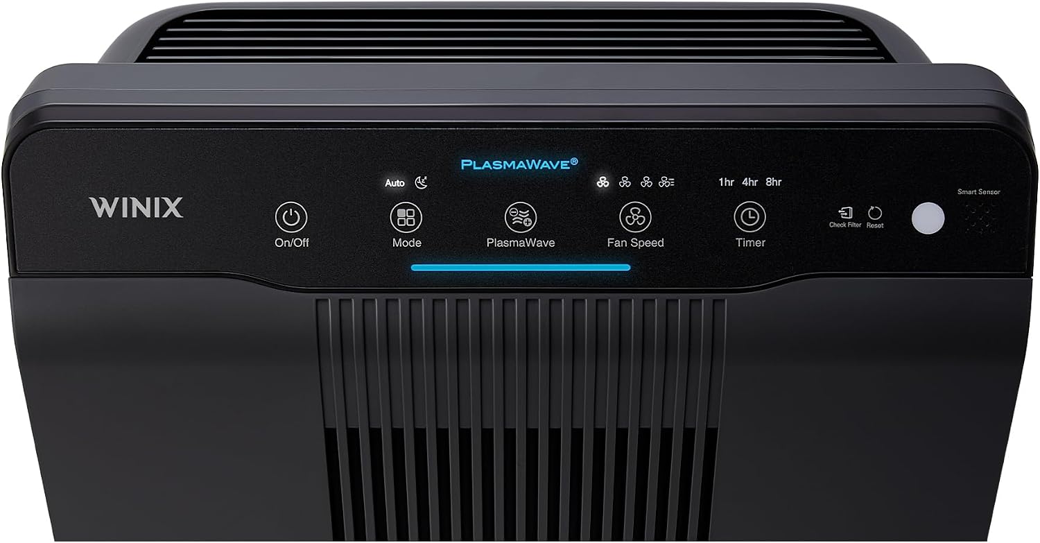 HEPA Air Purifier for Home & Bedroom, CADR 390m³/h, Covers Up to 99m², Carbon Filter, Smart Sensor, Auto & Sleep Mode, Removes Dust, Pollen, Smoke & Pet Odours