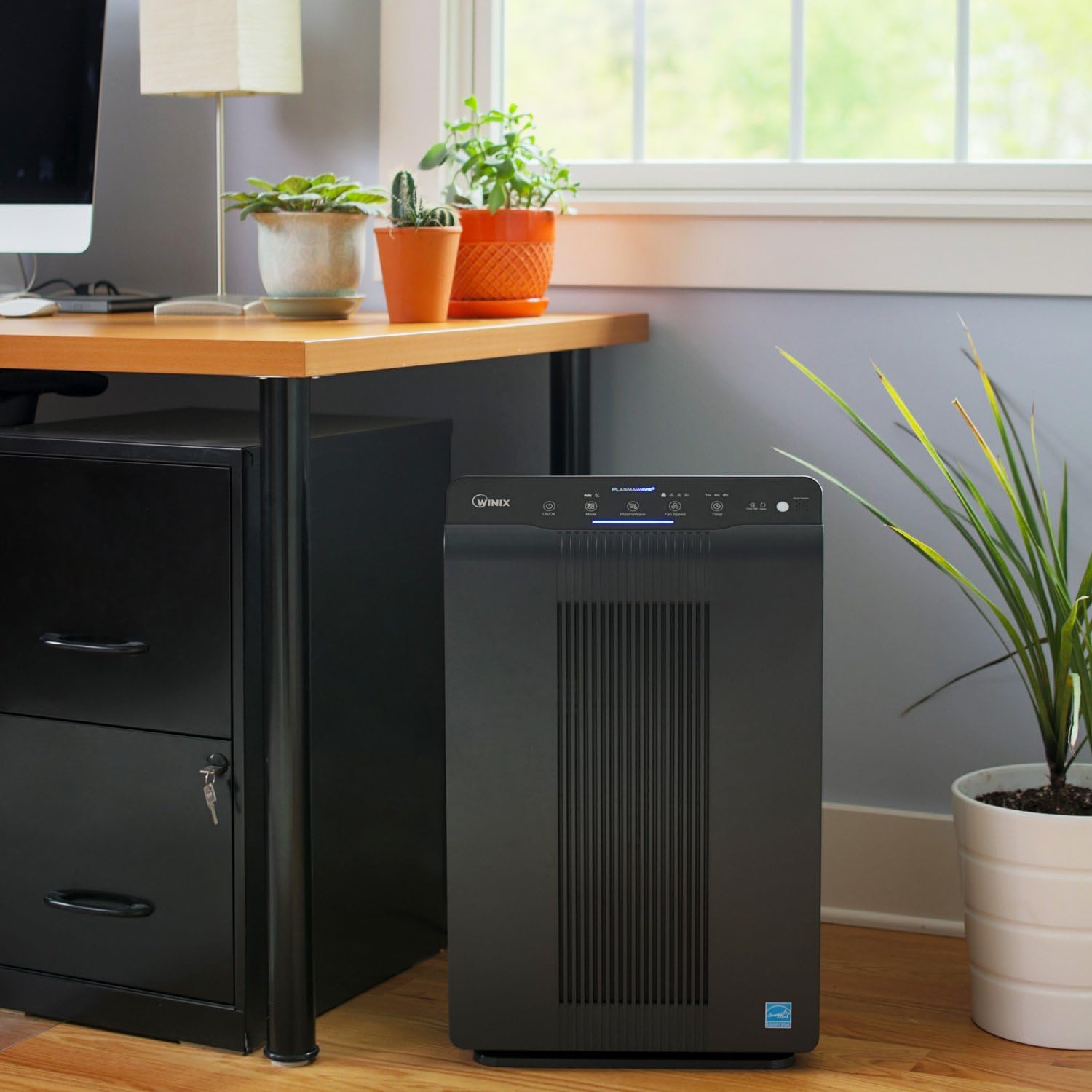 HEPA Air Purifier for Home & Bedroom, CADR 390m³/h, Covers Up to 99m², Carbon Filter, Smart Sensor, Auto & Sleep Mode, Removes Dust, Pollen, Smoke & Pet Odours